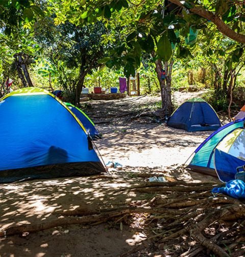 acampamento no Poço da Espingarda