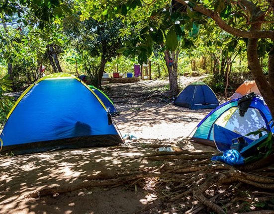 acampamento no Poço da Espingarda