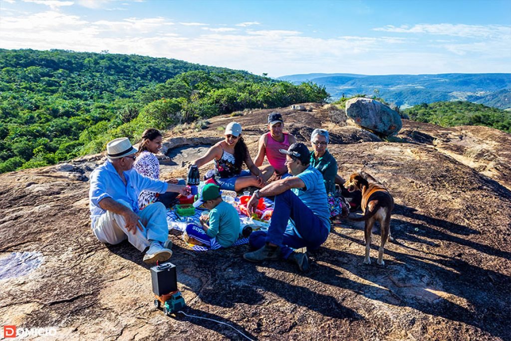 Piquenique na Pedra da Santana