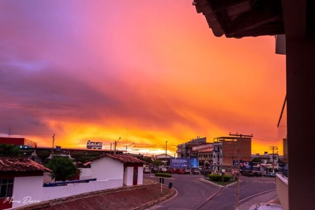 Pôr do sol no outono - Paramirim